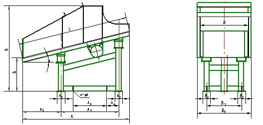 振動(dòng)放礦機(jī)示意圖 振動(dòng)放礦機(jī)示意圖